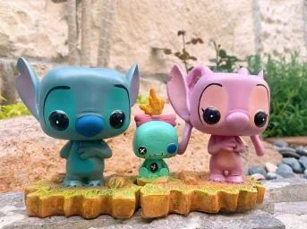 Set Stich & Angel - maceta Funko Pop